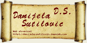 Danijela Šutilović vizit kartica